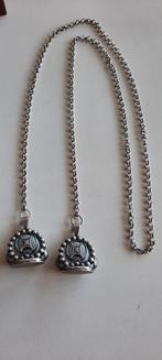 Antieke  jasseron ketting  met cachet,zilver,Schoonhoven., Ophalen of Verzenden, Zilver, Ketting