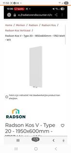 Radson Kos V Radiator - 1950x600 1763W - Wit, Doe-het-zelf en Verbouw, Verwarming en Radiatoren, Ophalen, Radiator, Nieuw, 60 tot 150 cm
