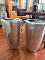 Grote aluminium vazen van Bob, Huis en Inrichting, Overige materialen, Gebruikt, Overige kleuren, 50 tot 75 cm