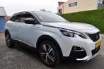 Peugeot 3008 1.6 turbo GT Line Autom LED Navi pdc v+a keyles, Euro 6, Met garantie (alle), Leder en Stof, Wit