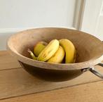 Stoere houten fruitschaal - Riviera Maison, Gebruikt, Schaal, Rond, Ophalen of Verzenden