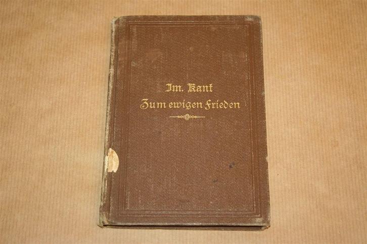 Immanuel Kant - Zum ewigen Frieden - ca. 1880, Boeken, Literatuur, Gelezen, Ophalen of Verzenden