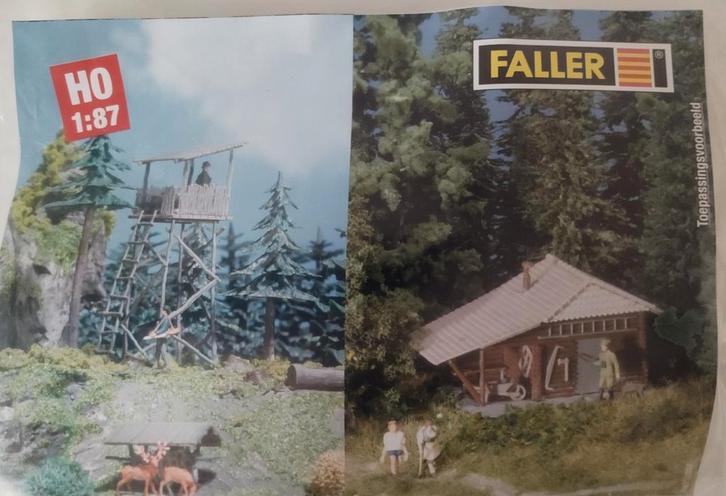 FALLER 130290 & 130299 jachtpost & berghut in één verpakking, Hobby en Vrije tijd, Modeltreinen | H0, Brug, Tunnel of Gebouw, Overige merken
