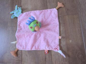 Dushi zacht pluche-katoenen knuffeldoek haan met versieringe beschikbaar voor biedingen