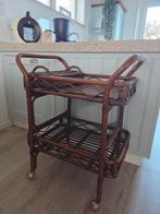 Vintage Theekarretje / Serveerwagen Rotan., Huis en Inrichting, Ophalen of Verzenden, Gebruikt