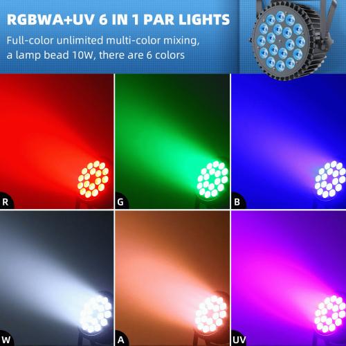 DJLicht 150W beam RGBW en UV Led Par 6 in 1, Geluidgestuurd, ., Nieuw, Ophalen of Verzenden