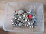 Grote partij kerstballen / decoratie / slinger zilver, Diversen, Kerst, Ophalen, Gebruikt