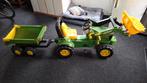 John Deere traptractor met voorlader en aanhanger 7930, Ophalen, Gebruikt