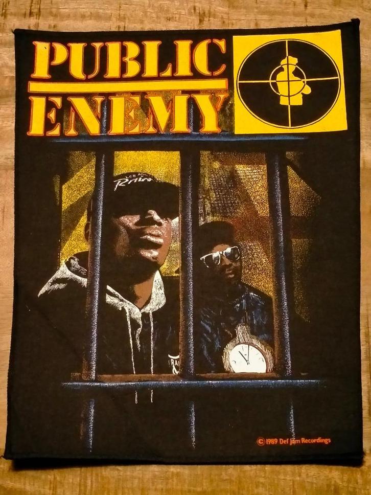 Public Enemy it takes a nation 1989 vintage backpatch patch, Verzamelen, Muziek, Artiesten en Beroemdheden, Gebruikt, Kleding