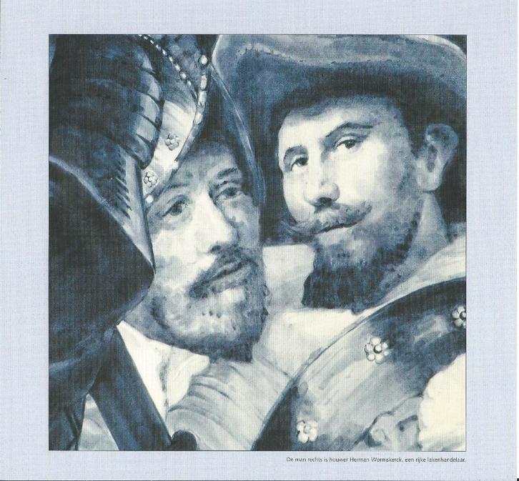 (1) Sergeant en lakenkoopman Reijer. etc, Verzamelen, Foto's en Prenten, Zo goed als nieuw, Prent, Overige onderwerpen, Voor 1940