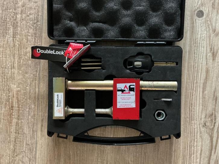 Disselslot Double lock Compact Condor, Caravans en Kamperen, Kampeeraccessoires, Zo goed als nieuw, Ophalen