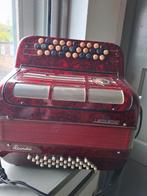 knopaccordeon 32bas, Muziek en Instrumenten, Accordeons, Gebruikt, Met riemen, 32-bas, Knopaccordeon