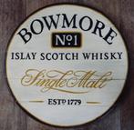 Handgeschilderd pubbord / Schotse whisky / Bowmore / whiskey, Ophalen of Verzenden, Nieuw, Reclamebord
