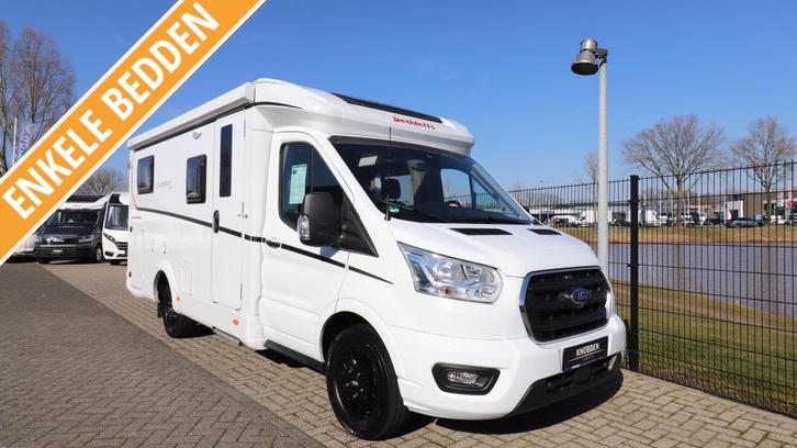 Dethleffs Globebus Go T45 BJ. 2024 Enkele bedden / 21.000km, Caravans en Kamperen, Campers, Bedrijf, tot en met 3, Half-integraal