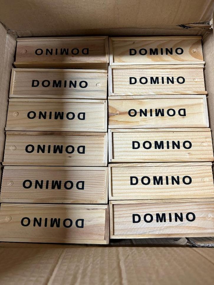 Partij dominostenen – 96 stuks, Hobby en Vrije tijd, Gezelschapsspellen | Bordspellen, Nieuw, Vijf spelers of meer, Ophalen of Verzenden