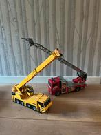 Liebherr hijskraan en brandweerwagen, Ophalen, Gebruikt