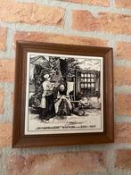 Tegel in houten frame, Ophalen of Verzenden