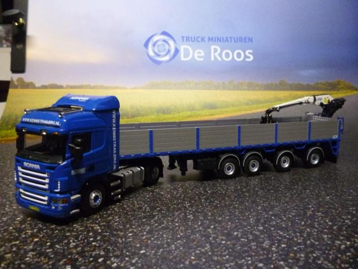 WSI Scania R 620 Kennis trailers, Hobby en Vrije tijd, Modelauto's | 1:50, Nieuw, Bus of Vrachtwagen, Wsi, Ophalen of Verzenden