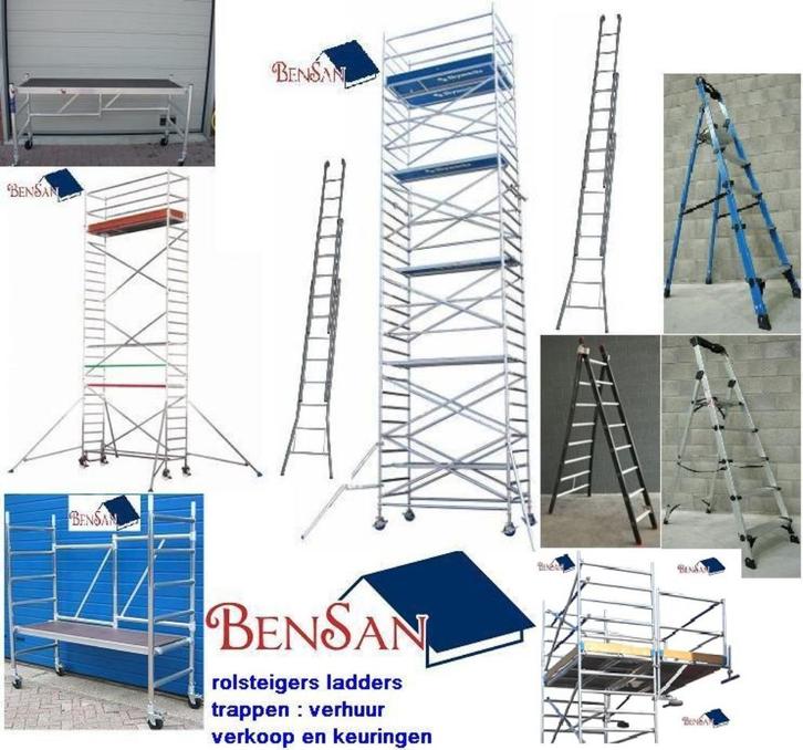rolsteiger Kamersteiger steiger ladder trap bensan enter, Doe-het-zelf en Verbouw, Steigers, Zo goed als nieuw, Rolsteiger of Kamersteiger
