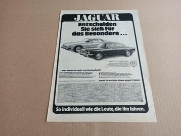Reclame (uit oud tijdschrift) Jaguar XJ/ XJS (1978) 