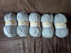 5 bollen grijs - 100gr - ROYAL - samen € 3,50, Ophalen of Verzenden, Nieuw, Breien of Haken, Wol of Garen