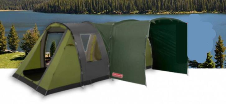 Coleman Cook 6 tent, met luifel, voor 6 personen (zga nieuw), Caravans en Kamperen, Tenten, Zo goed als nieuw, Ophalen of Verzenden