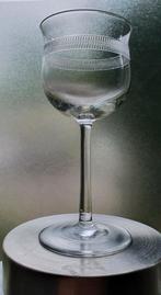 24 antieke glazen met rondom een richeltje (in 1 koop), Antiek en Kunst, Antiek | Glas en Kristal, Ophalen of Verzenden