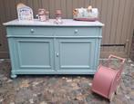 Mooie sfeervolle authentieke commode Marble Celadon 1895, 50 tot 70 cm, Ophalen of Verzenden, 100 cm of meer, Zo goed als nieuw