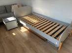 Vipack bed Kiddy grijs 90x200 incl lattenbodem en nachtkast, Ophalen, 90 cm, Eenpersoons, Zo goed als nieuw