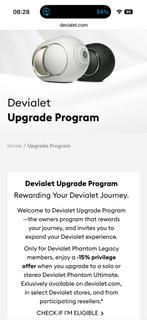 Devialet Upgrade Program 15% korting, Eén persoon, Kortingsbon, Warenhuis- of Winkelbon