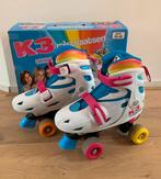 K3 rolschaatsen maat 35/38 regenboog, met verstelbare schoen, Verstelbaar, Ophalen of Verzenden, Zo goed als nieuw, Kinderen