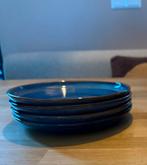 4x Hkliving chef ceramic ontbijt borden, Huis en Inrichting, Keuken | Servies, Ophalen, Keramiek, Zo goed als nieuw, Bord(en)