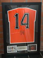 Gesigneerde Johan Cruijff shirt Ingelijst, Ophalen of Verzenden, Zo goed als nieuw, Ajax, Poster, Plaatje of Sticker