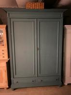 Grote brocante demontabele kast Petrol, 50 tot 70 cm, 105 cm of meer, Ophalen of Verzenden, 100 cm of meer