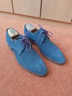 Crockett Jones - Newquay - Blue Suede - 9E - Herenschoenen, Blauw, Ophalen of Verzenden, Gedragen, Crockett & Jones