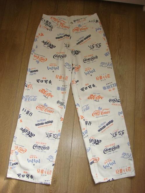 s74 - grappige broek H&M (maat 38), Kleding | Dames, Broeken en Pantalons, Zo goed als nieuw, Maat 38/40 (M), Lang, Ophalen of Verzenden