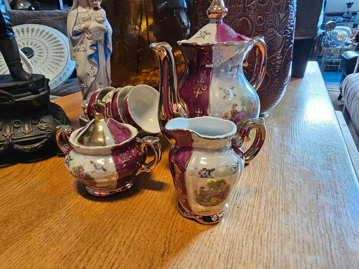 3x Oud porselein mokka/thee servies, Antiek en Kunst, Antiek | Servies compleet, Ophalen of Verzenden