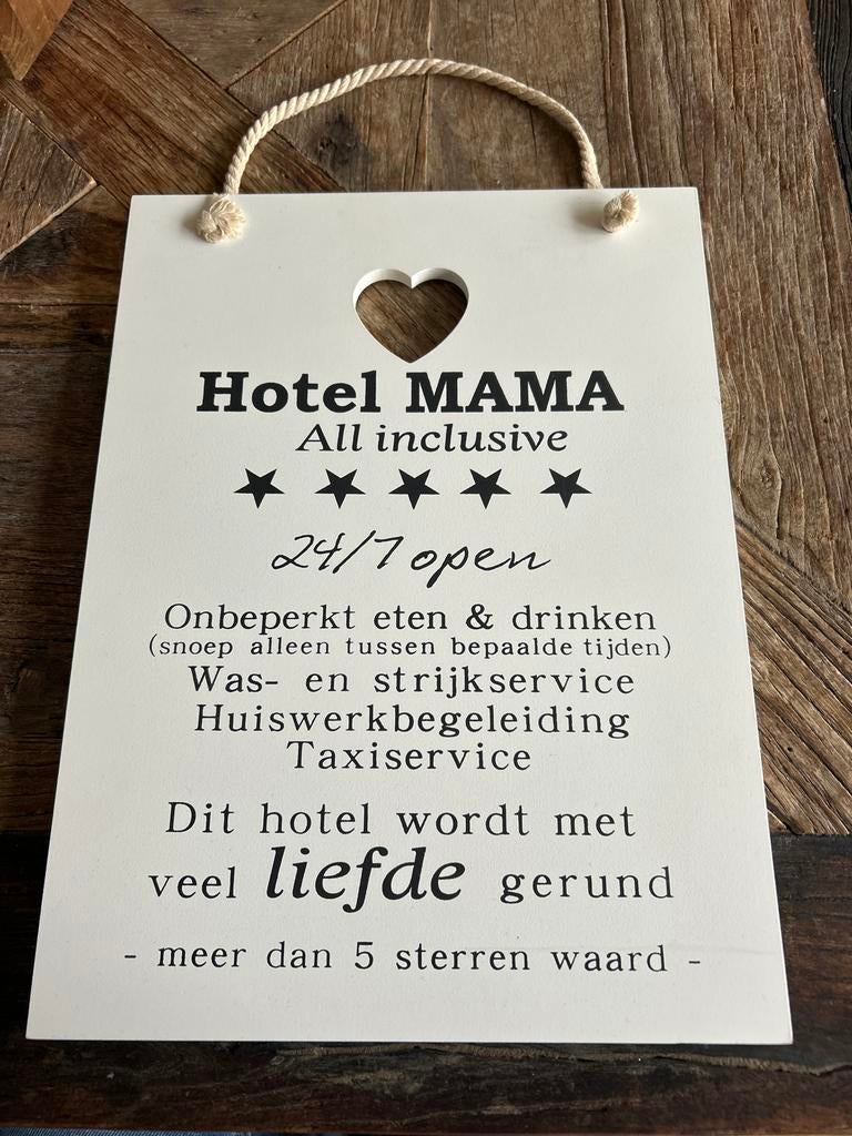 Hotel Mama Decoratiebord, Ophalen of Verzenden, Nieuw