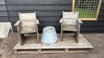 Steigerhouten kinderstoel, Tuin en Terras, Ophalen, Gebruikt, Hout