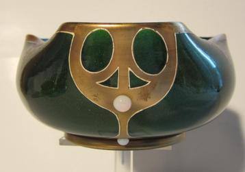 Art nouveau vaas aventurine glas Montjoye Legras beschikbaar voor biedingen