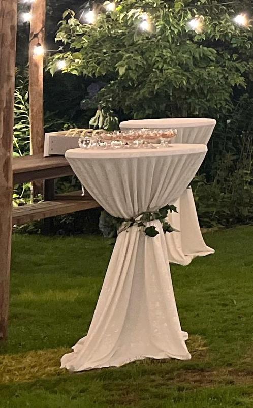 Statafelhoezen - Chique Bruiloft Decoratie (4 stuks), Huis en Inrichting, Tafels | Statafels, Zo goed als nieuw, Ophalen of Verzenden