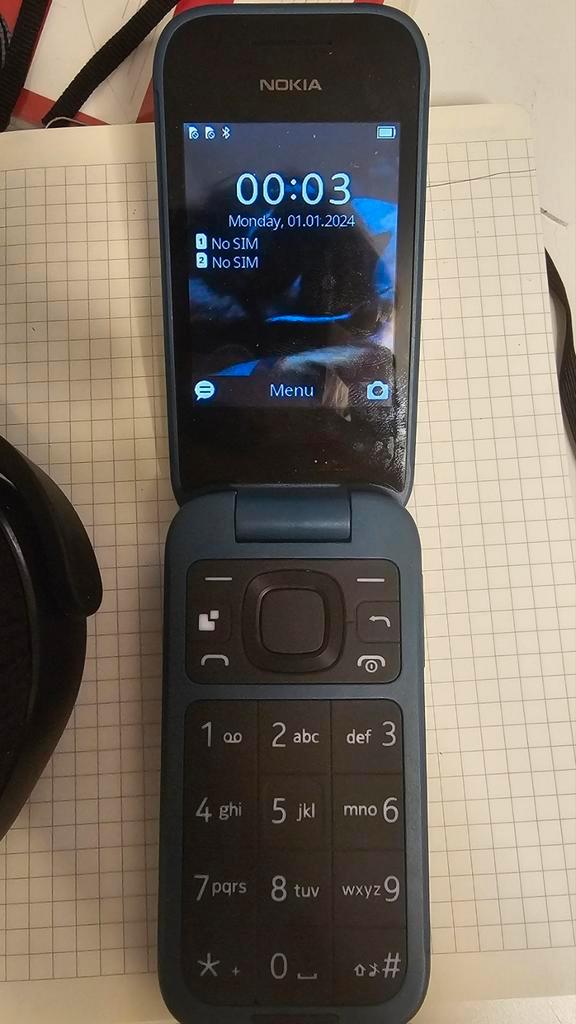 Nokia 2660 Flip Blauw (KPN/VODAFONE ONLY), Telecommunicatie, Mobiele telefoons | Nokia, Gebruikt, Zonder abonnement, Inklapmodel