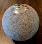 olielamp van steen / beton grijs gemêleerd, Tuin en Terras, Ophalen of Verzenden, Zo goed als nieuw