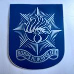 Leuke oude sticker.   Korps Rijkspolitie., Verzamelen, Ophalen of Verzenden, Zo goed als nieuw, Overige typen
