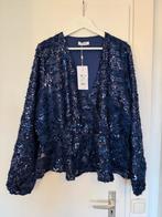 Nieuwe Cotton Club Glitter Peplum Top - XL, Ophalen of Verzenden, Nieuw, Maat 46/48 (XL) of groter, Blauw