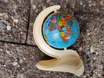 Oud retro kleine blikken wereldbol Globe van blik MS Germany, Overige merken, Overige, Ophalen of Verzenden