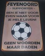 Feyenoord Wandbord Mancave 30x20cm, Ophalen of Verzenden, Nieuw, Feyenoord