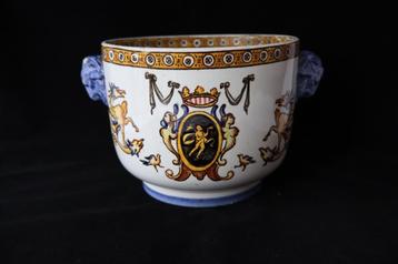 Antiek Gien Frankrijk cache bloempot c 1860 beschikbaar voor biedingen