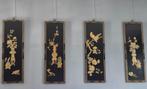 4  wandpanelen 90 x 30 cm met parelmoer afbeeldingen, Ophalen