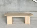 Vintage travertine coffeetable, ovaal, Antiek en Kunst, Ophalen of Verzenden